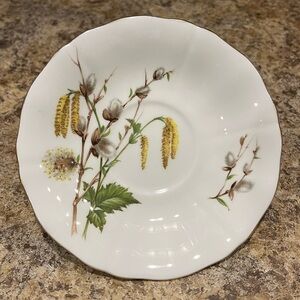 Vintage Adderley Willow Saucer Fine Bone China England